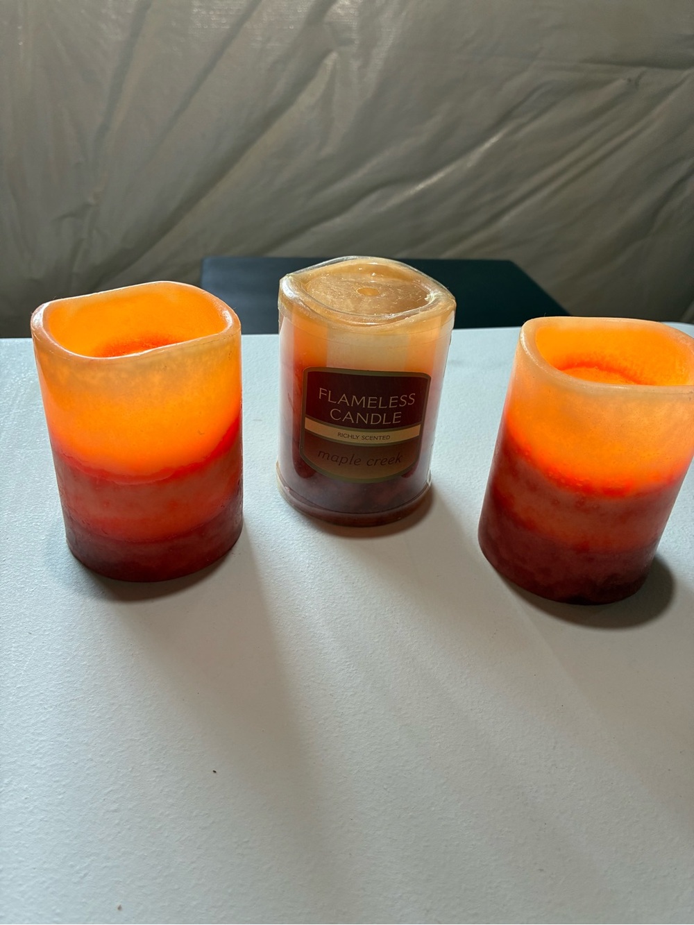 Flameless Scented Candle Set of 3